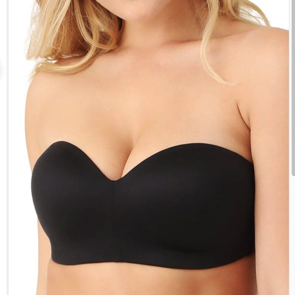 Wacoal 854372 Black Staying Power Strapless Bra Convertible Wire Free Sz 34D NEW